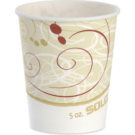 Symphony® Design Paper Water Cups, 5 oz. Capacity, White/Beige, 100/Pack