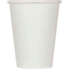 Double Poly Paper Cold Cups, 9 oz. Capacity, White, 1000/Carton