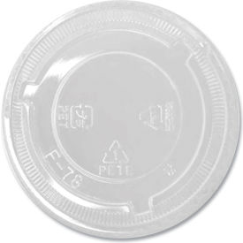 Cold Cup Flat Lids, No Hole, Fits 8 - 10 oz. Cups, Clear, 1000/Carton