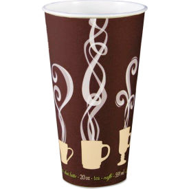 20 oz. Capacity, Steam Print Design, Brown/White, 600/Carton