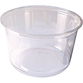 Recycleware Deli Container, 16 oz. Capacity, 4-5/8" Dia. x 3"H, Clear, 500/Carton