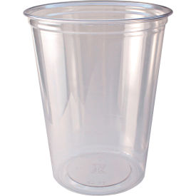 Recycleware Deli Container, 32 oz. Cap., 4-5/8" Dia. x 5-13/16"H, Clear, 500/Carton
