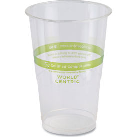 PLA Cold Cups, 9 oz. Capacity, Clear, 2000/Carton