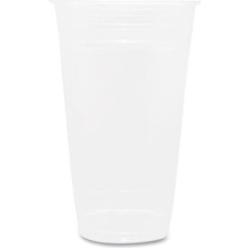 PET Plastic Cups, 24 oz. Capacity, Clear, 600/Carton