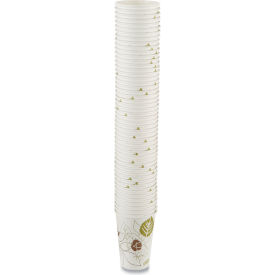 Pathways Paper Hot Cups, 16 oz. Capacity, White/Brown, 50/Pack