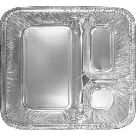 Oblong Food Container, 24 oz. Capacity, 8"L x 6-3/8"W x 1-1/2"H, Silver, 500/Carton