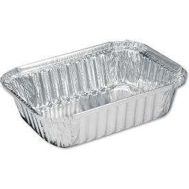 Aluminum Oblong Pan, 1.5 lb. Capacity, Silver, 500/Case