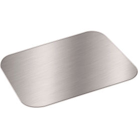 Foil Laminated Board Lids, 8-3/8"L x 6-1/4"W, White/Silver, 500/Carton
