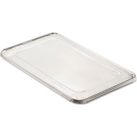 Steam Pan Foil Lid, Fits Full-Size Pan, 40 Gauge, Silver, 50/Case