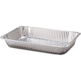 Aluminum Steam Table Pan, Full-Size Deep, 60 Gauge, Silver, 50/Case