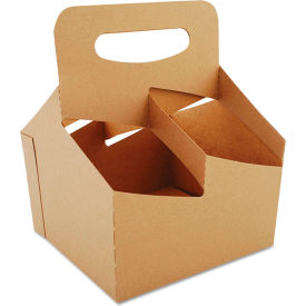 4-Corner Pop-Up Food & Drink Tray, 7-1/4"W x 7"D x 9-1/4"H, White, Pack of 250