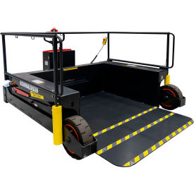 Rough Terrain Powered Portable Loading Dock, 56" Raised Height Platform, 5000 lb. Capacity