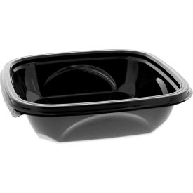 Recycled Bowl, 24 oz. Capacity, 7"L x 7"W x 1-1/2"H, Black, 300/Carton