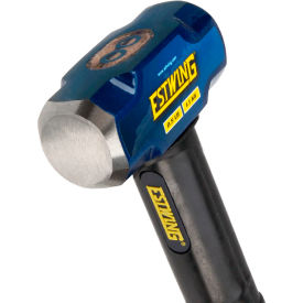 Sledge Hammer, 2.5 lb. Steel Head, 12"L Indestructible Steel/Rubber Handle