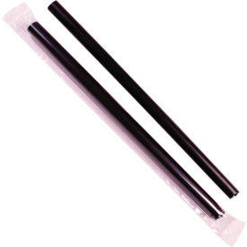 Boba Straws, 9"L, Black, 1600/Carton