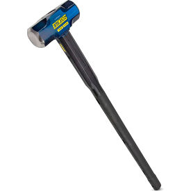 Sledge Hammer, 10 lb. Head, 36"L Indestructible Steel/Rubber Handle