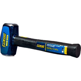Club Hammer, 4 lb. Head, 12"L Indestructible Steel/Rubber Handle