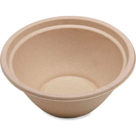 Fiber Bowls, 32 oz. Capacity, 7-3/8" Dia. x 3-3/16"H, Natural, Paper, 500/Carton