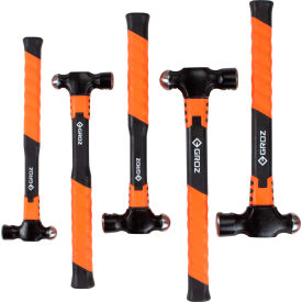Ball Pein Hammer Set, 0.5-2 oz. Head, 12-14"L Handle, 5 Piece
