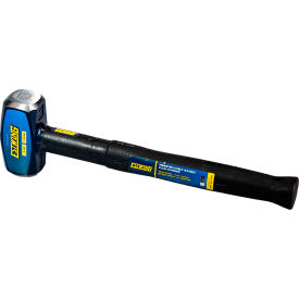 Club Hammer, 4 lb. Head, 16"L Indestructible Steel/Rubber Handle