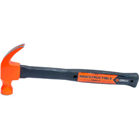 Claw Hammer with 13"L Steel/Rubber Handle, 16 oz. Head