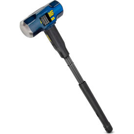 Sledge Hammer, 6 lb. Steel Head, 30"L Indestructible Steel/Rubber Handle