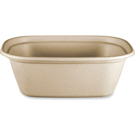 Fiber Container, 48 oz. Cap., 8-11/16"L x 6-1/2"W x 3-1/8"H, Natural, 400/Carton