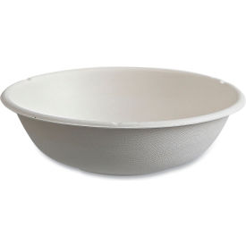 Vanguard Renewable & Compostable Bowls, 16 oz. Cap., 6" Dia., White, 800/Carton