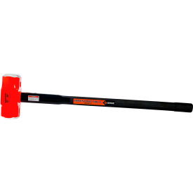 Sledge Hammer, 20 lb. Head, 36"L Indestructible Steel/Rubber Handle