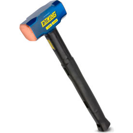 Sledge Hammer, 4 lb. Copper Head, 16"L Steel/Rubber Handle