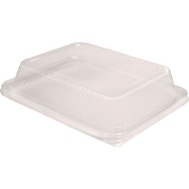 High Dome Lids, Fits Half Size Pan, 13-1/8"L x 10-3/4"W, Clear, 100/Carton