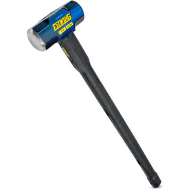 Sledge Hammer, 8 lb. Steel Head, 30"L Indestructible Steel/Rubber Handle