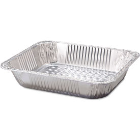 Aluminum Steam Table Pan, Half-Size Deep, Silver, 100/Case