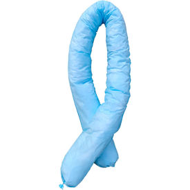Oil Only Socks, 3"W x 4'L, Blue, 15/Pack