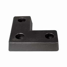 L Molded Dock Bumper, 18"W x 18"H, Black