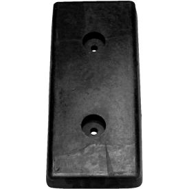 Molded Dock Bumper, 18"W x 8"H, Black
