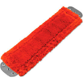Heavy-Duty Microfiber Mop Head Pad, 16"L x 5"W, Red