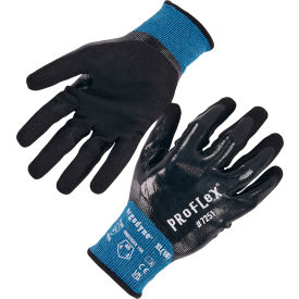 ProFlex 7251 Cut Resistant Gloves, Nitrile Coated, ANSI A5, M, Black