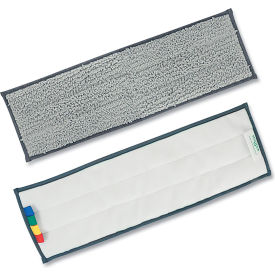 Excella Wet/Dry Reusable Mopping Pad, 20"L x 6"W, Gray with Color-Coding Tabs