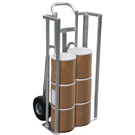 2 Wheels Deluxe Commercial Hand Truck with Side Guards, 600 lb. Cap., Silver