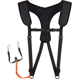 Padded Shoulder Barcode Scanner Harness & Lanyard, M/L, Black