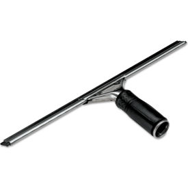 Pro 18" Window Squeegee with Stainless Steel Handle, Black