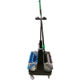 OmniClean Dual Bucket Kit, 1.5 Gallon Capacity, Black/Blue/Gray
