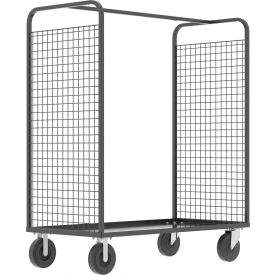 2-Sided Stock Picking Cage Cart, 57"L x 30"W, 1600 lb. Capacity, Gray