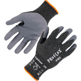 Cut Resistant Gloves, Nitrile Coated, ANSI A7, 2XL, Gray