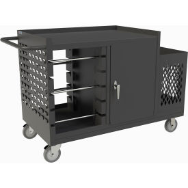 Mobile Wire Spool & Maintenance Cart, 1200 lb. Capacity, 54-1/16"W x 24"D x 35"H, Gray