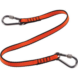 3154 Web Lanyard with Dual Screw Gate Carabiners, M, Orange, Pack of 3