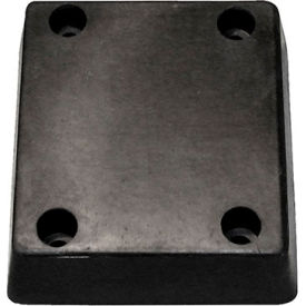 Molded Dock Bumper, 13"W x 12"H, Black