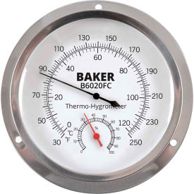 Dial Thermo-Hygrometer, Silver