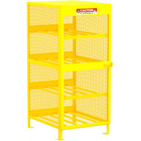 Horizontal Gas Cylinder Storage Cabinet, 8 Cylinders Capacity, 32"W x 40"D x 71"H